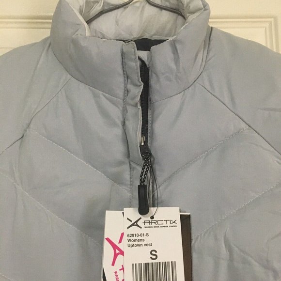 Arctix Women’s Uptown Vest Full Zip Small Light Gray NWT - Picture 2 of 4
